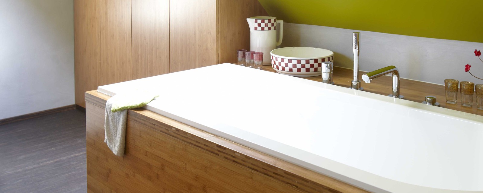 Panneau PanooTouch Classic Horizontal Caramel vu en gros plan